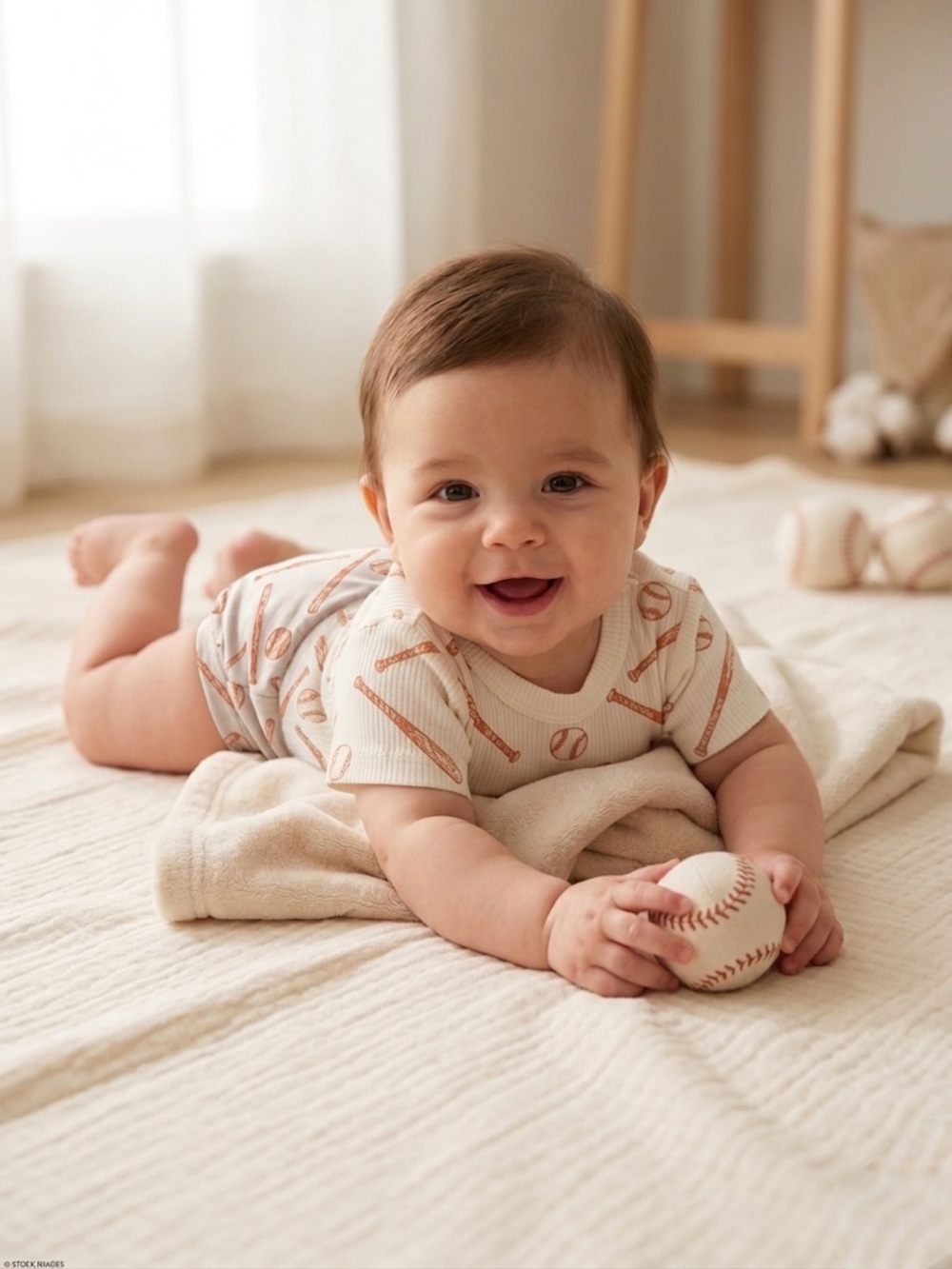 Bamboo Blend Baseball Print Bloomers